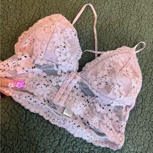 Sexy Pink lace coquette top🎀